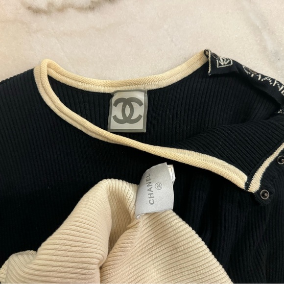 Chanel Sport Vintage 08P ribbed long sleeve top - Picture 5 of 16